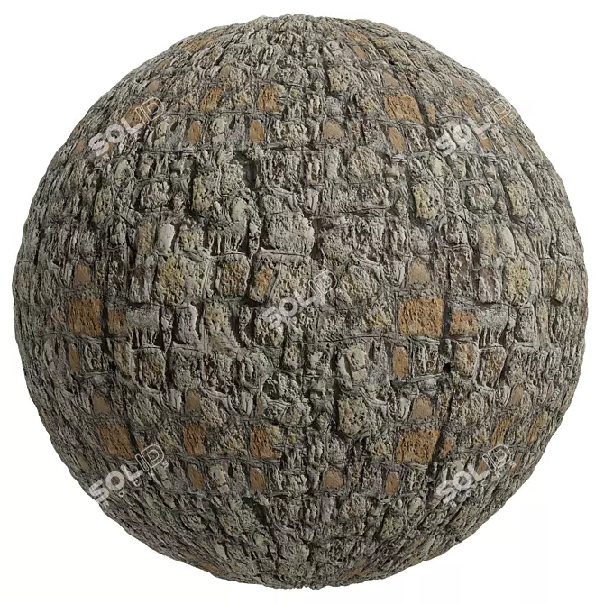 StoneCover 4k PBR Texture Kit 3D model image 2