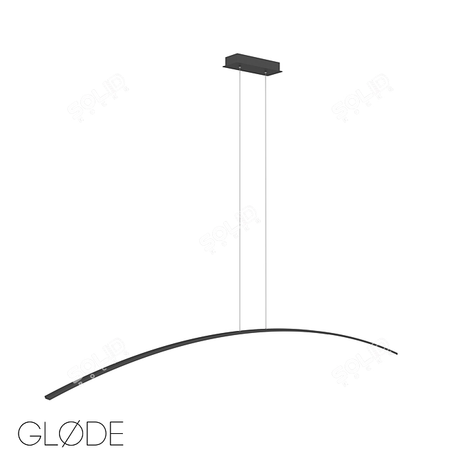 ArcLamp by GLODE: Adjustable Brightness Pendant Lamp 3D model image 1