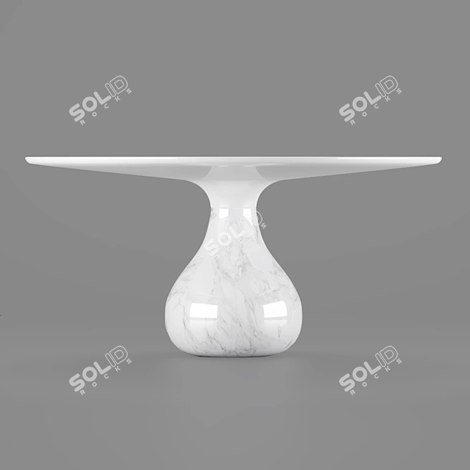 Elegant Aqua Table: Roche Bobois 3D model image 4