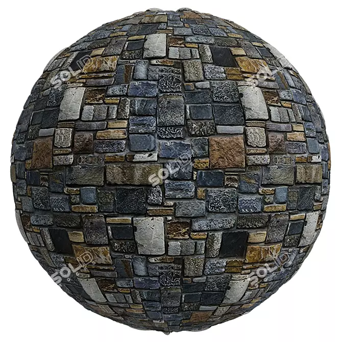 Title: Premium Stone Covering | High-Res Texture | 2 Variations 3D model image 2
