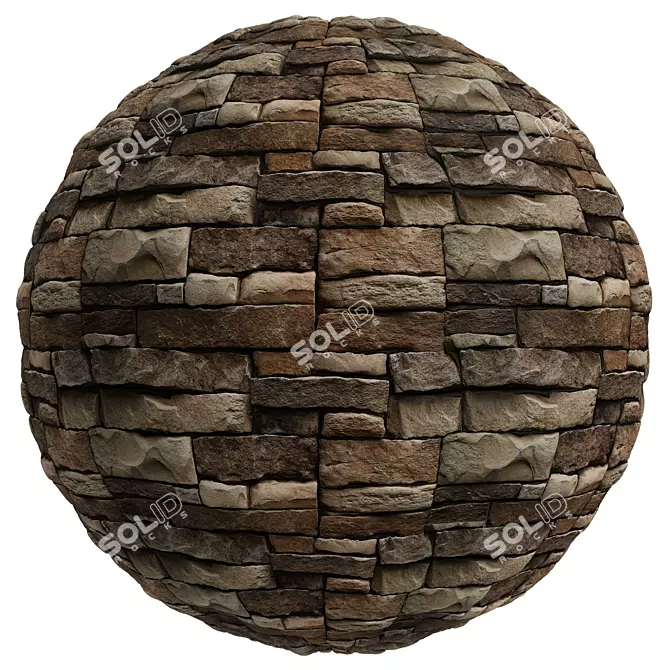 Title: Premium Stone Covering | High-Res Texture | 2 Variations 3D model image 3