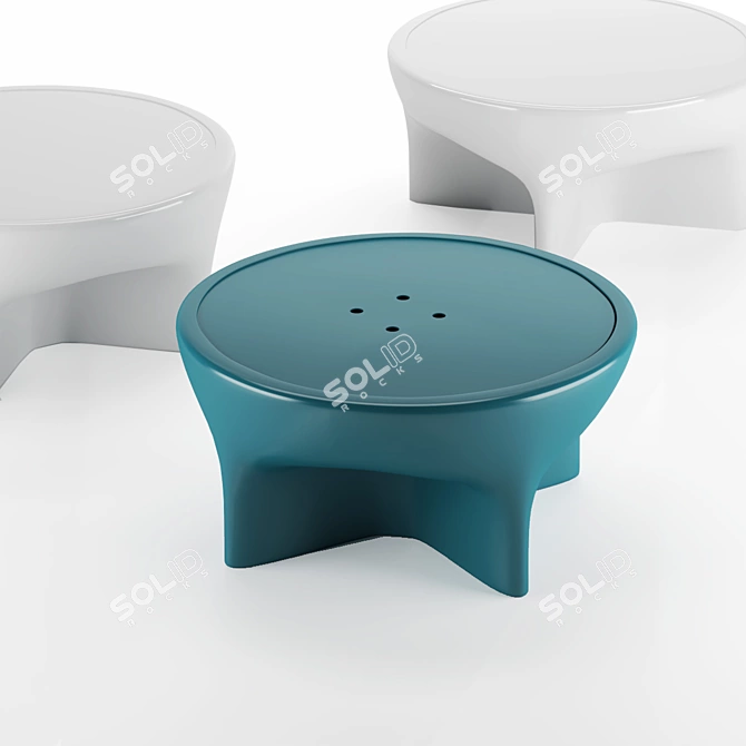 Modern Space-Saving Table: Roche Bobois Rocket 3D model image 1