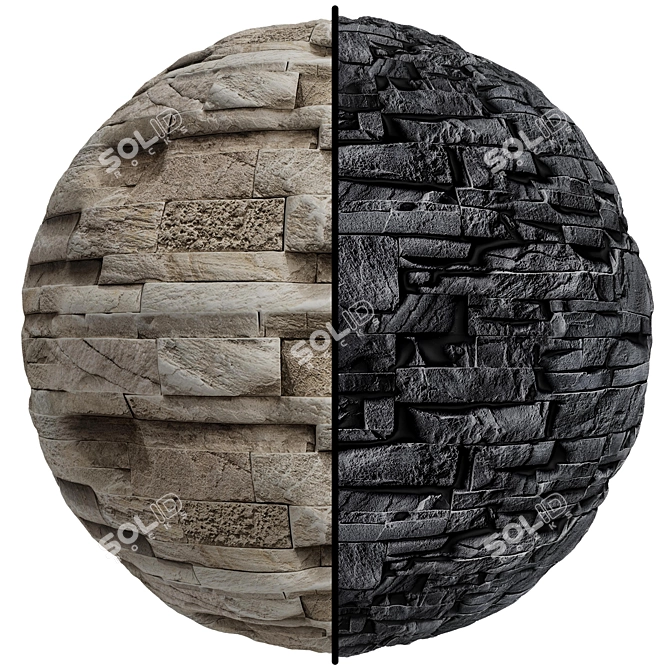 Stone Cover Texture Set | 4K PBR | 2 Types 3D model image 1