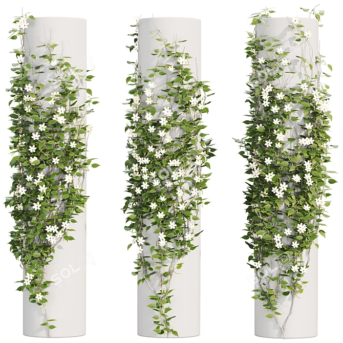 Lush Ivy Adornment Collection 3D model image 1