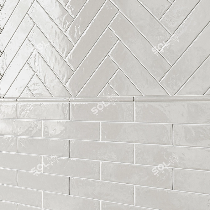 BRIXTON Ceramic Tiles 3"x12 3D model image 2