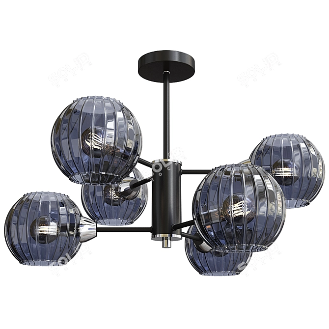 Modern Ceiling Light Fixture Sirius 3D model image 1