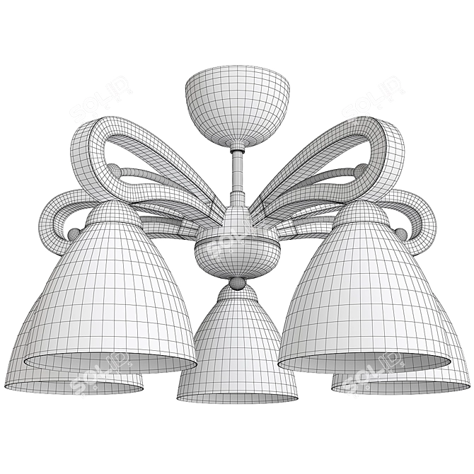 Classic ALFA Gracja Vigo Chandelier 3D model image 2