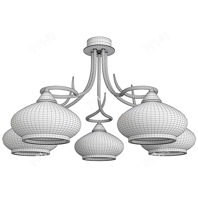 ALFA_Idalia 2013: Elegant Ceiling Chandelier 3D model image 2