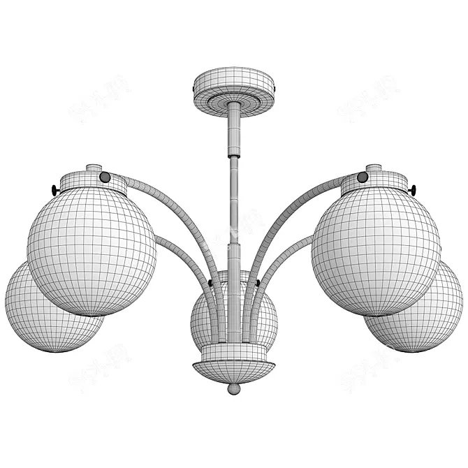 ALFA Viola Kula Pendant Light 3D model image 2