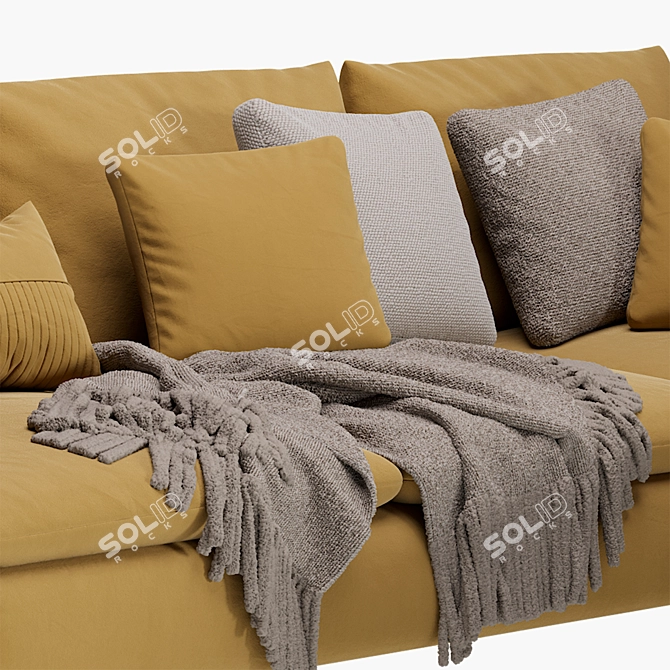 Modern Comfort: IKEA Soderhamn Sofa 3D model image 1