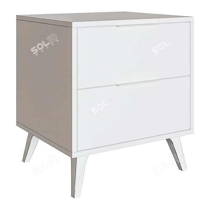 Ecole Modern Bedside Table 3D model image 2