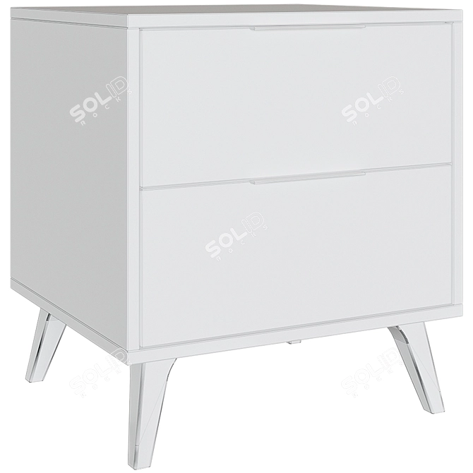 Ecole Modern Bedside Table 3D model image 4