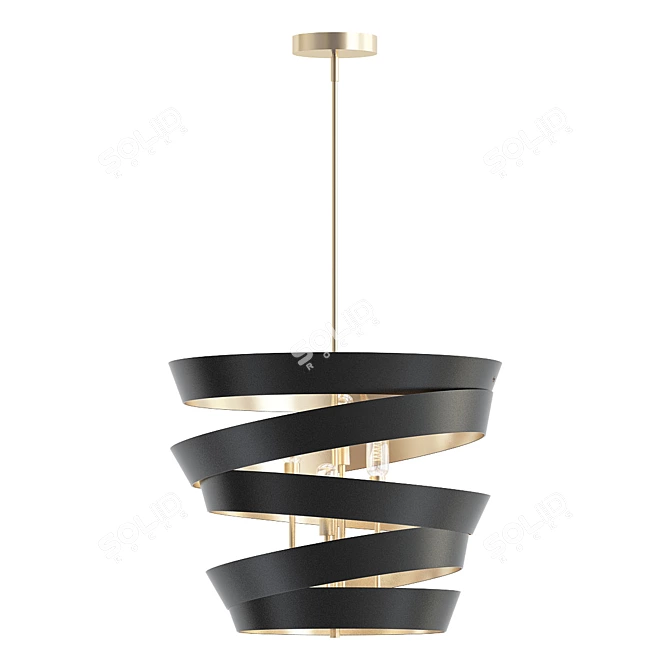 Modern Industrial Culter Pendant 3D model image 2