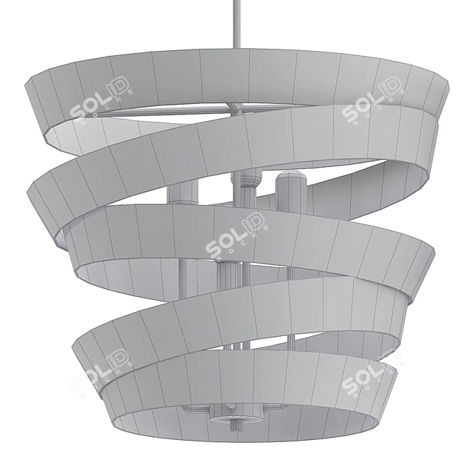 Modern Industrial Culter Pendant 3D model image 3