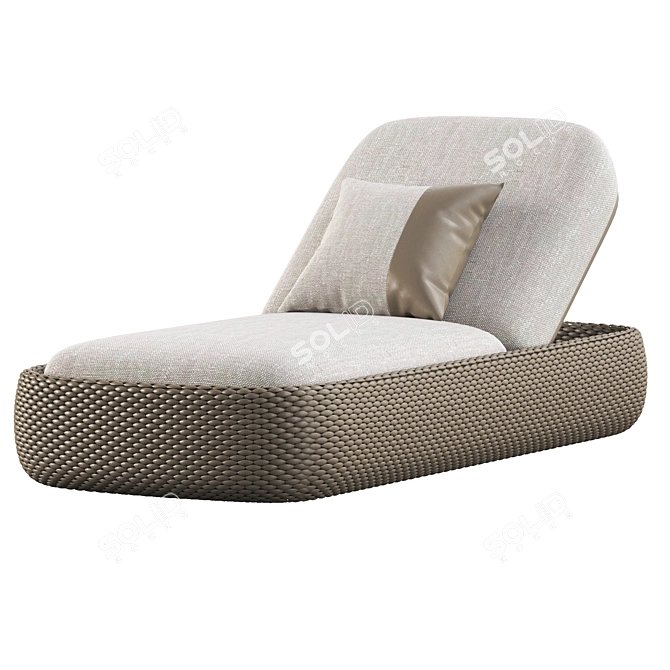 Manutti Kobo Lounger: Stylish Modern Outdoor Furniture 3D model image 2