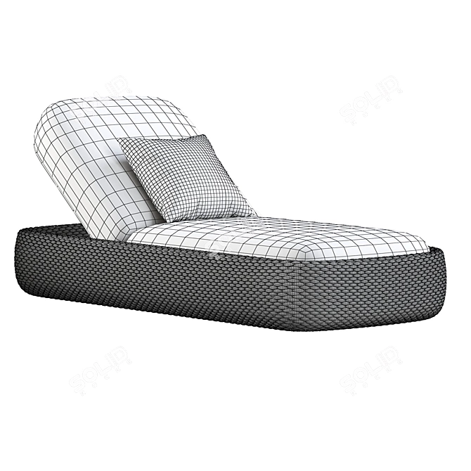 Manutti Kobo Lounger: Stylish Modern Outdoor Furniture 3D model image 6