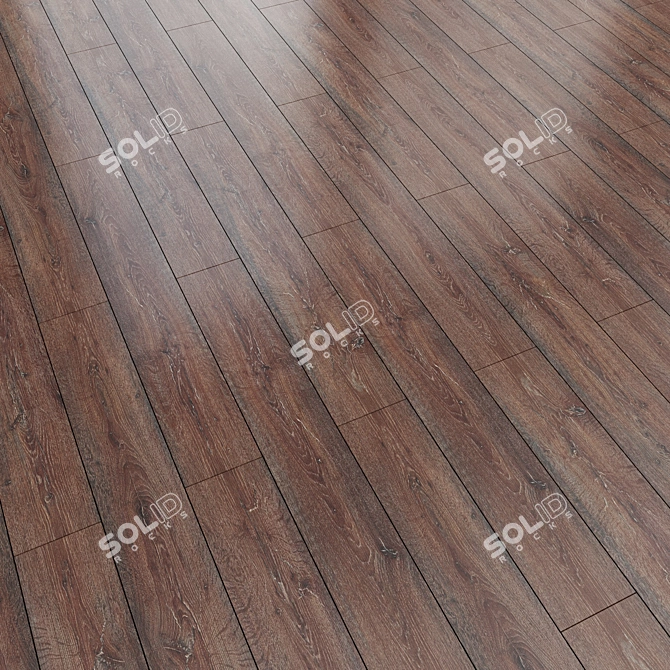 Linear Shift Parquet №43 | 1285mm x 192mm 3D model image 1