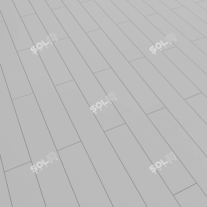 Linear Parquet Flooring: 1285mm x 192mm 3D model image 2