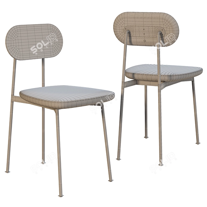 Natural Elegance: Yutapi Chair by Bleu Nature 3D model image 2