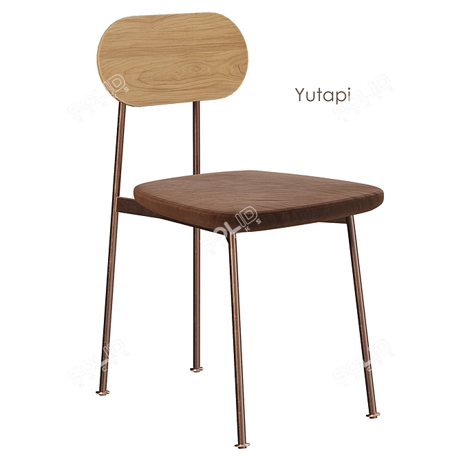 Natural Elegance: Yutapi Chair by Bleu Nature 3D model image 7