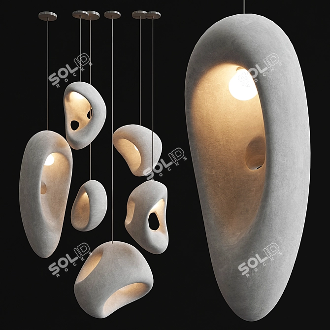 Sculpture-inspired Pendants by Rogan 3D model image 1