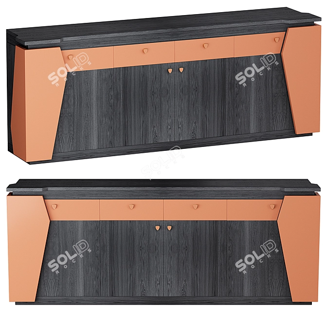  Sleek GT Low Storage Unit 3D model image 3