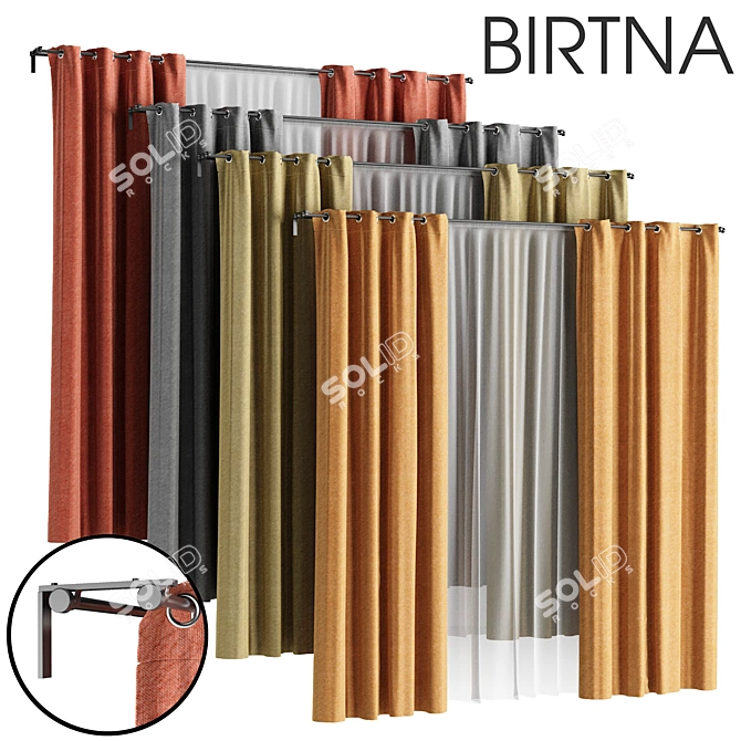 BIRTNA Block-Out Blinds - Say Goodbye to Sunlight! 3D model image 1