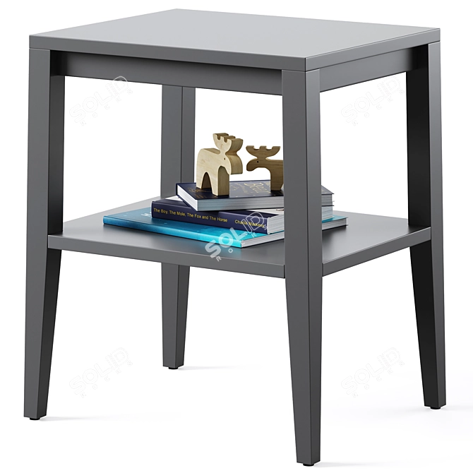 Sleek Ever Nightstand for Kids 3D model image 1