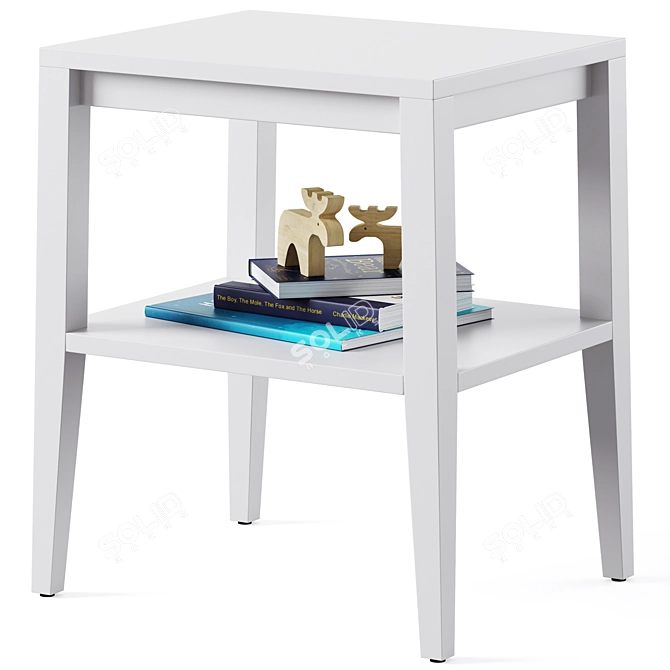 Sleek Ever Nightstand for Kids 3D model image 2