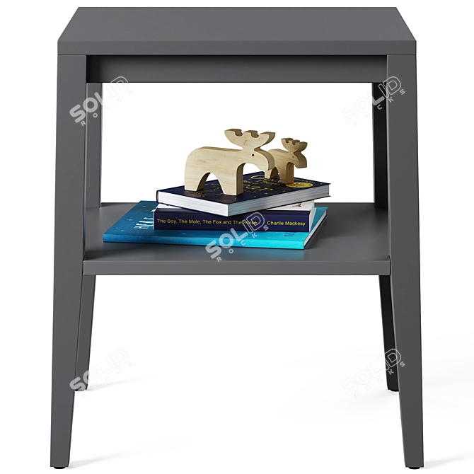 Sleek Ever Nightstand for Kids 3D model image 3