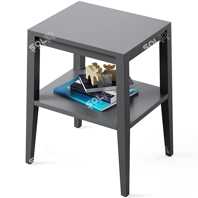 Sleek Ever Nightstand for Kids 3D model image 4