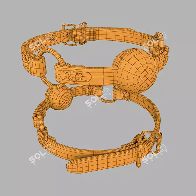 Seductive BDSM Gag Set 3D model image 6