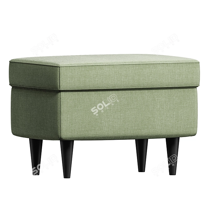 Comfortable Footrest: STRANDMON Footstool 3D model image 3