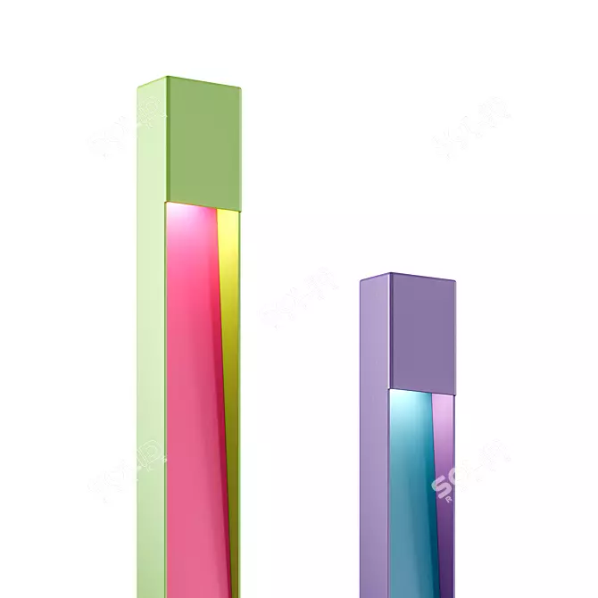 Elegant LED Park Stolb: RAMP 3D model image 3