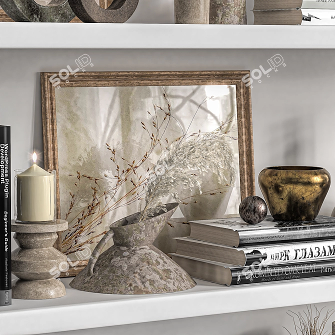 Elegant 2015 Decor Set 3D model image 2