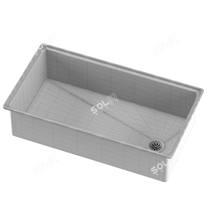 KRAUS KFR4 Farmhouse Sink 3D model image 3