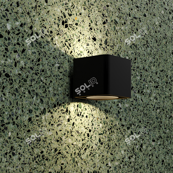 Italian Marble Terrazzo: Seamless PBR Material 3D model image 2