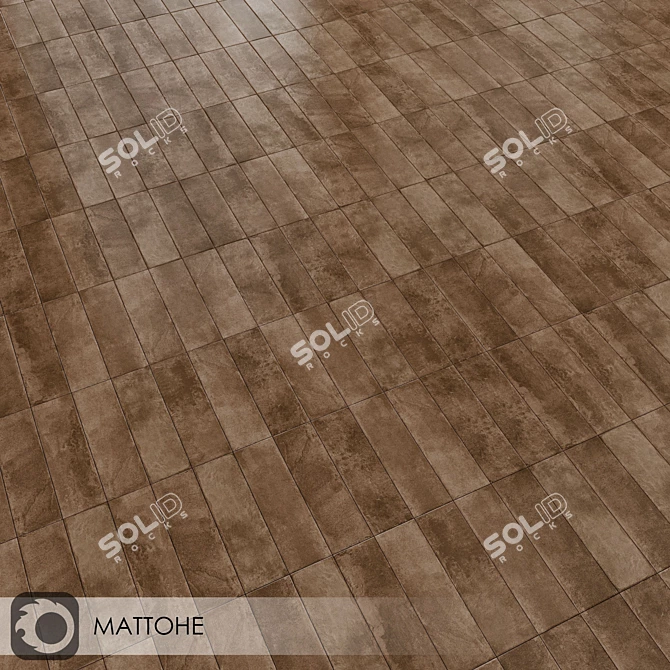 Modern Matte Ceramic Wall Tiles 3D model image 2