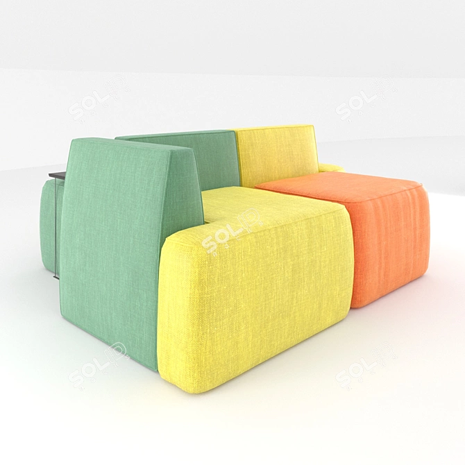 IL LOFT MOR249 Sofa: Luxurious and Stylish 3D model image 3