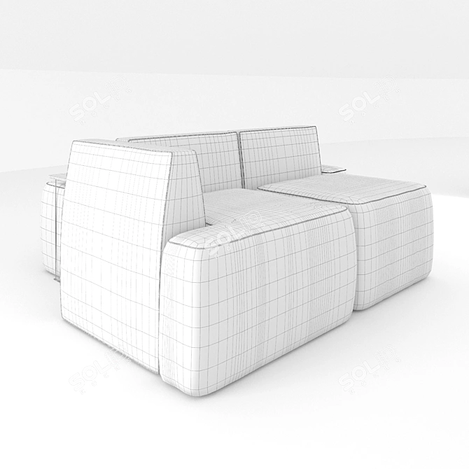 IL LOFT MOR249 Sofa: Luxurious and Stylish 3D model image 4