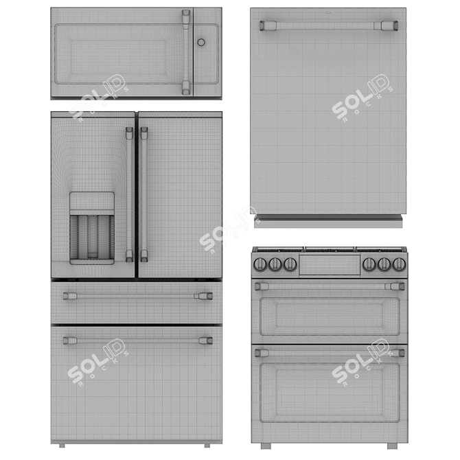 GE Cafe Smart Kitchen Package 3D model image 6