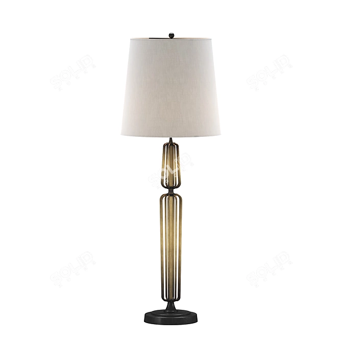 Elegant Milo Buffet Lamp: Thomas O'Brien Design 3D model image 1