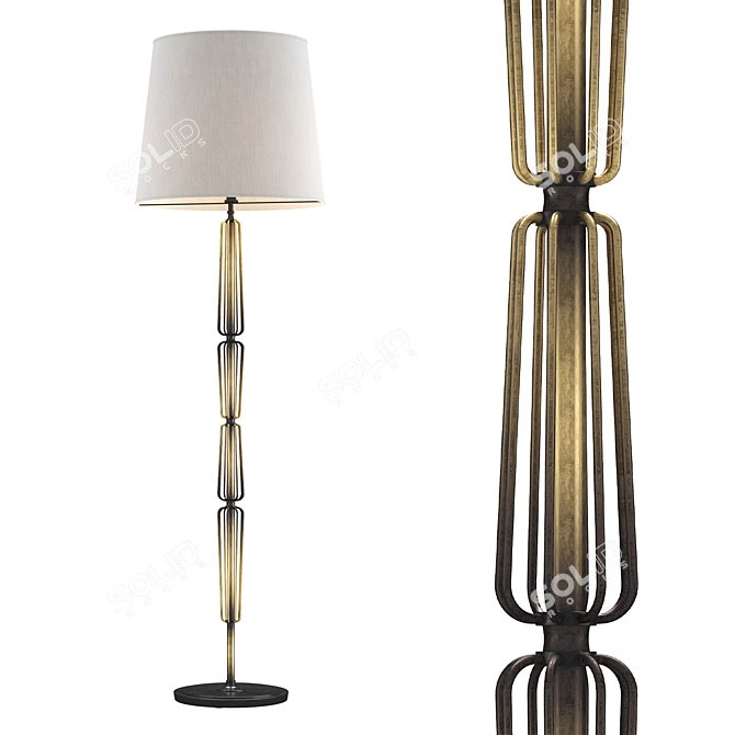 Modern Milo Floor Lamp by Thomas O'Brien 3D model image 3