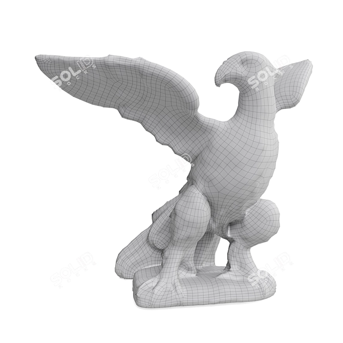  Majestic Eagle Sculpture 3D model image 5