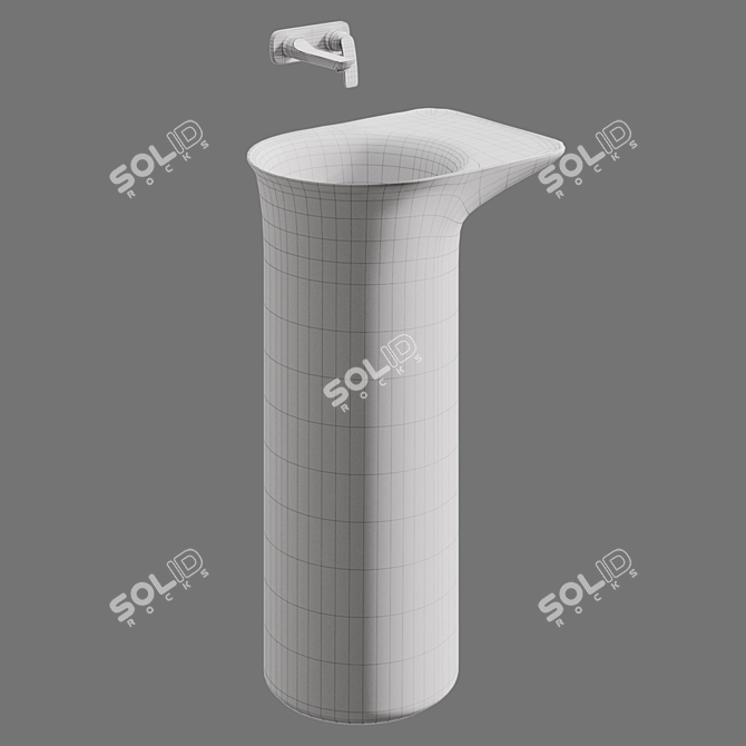 RAK VALET Freestanding Washbasin 3D model image 2