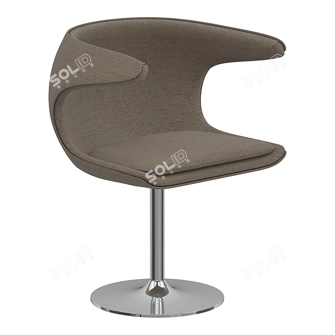 Frost: Futuristic Classic Chair 3D model image 3