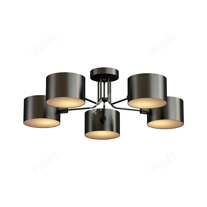 Elegant Omnilux Lisera Ceiling Chandelier 3D model image 1