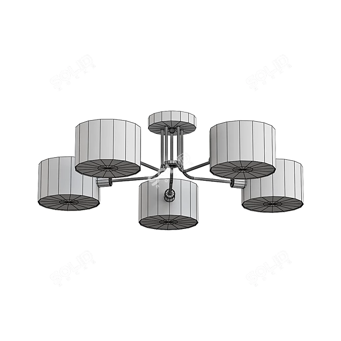 Elegant Omnilux Lisera Ceiling Chandelier 3D model image 2