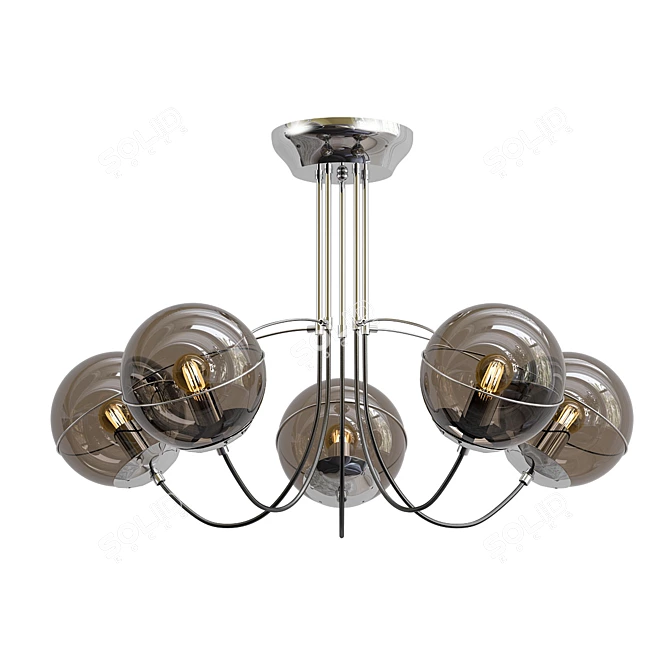 Promo Grana 5-Light Ceiling Chandelier 3D model image 1