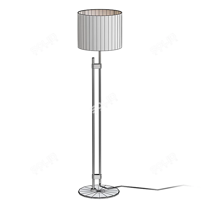 Brass Support Floor Lamp 3D model image 2
